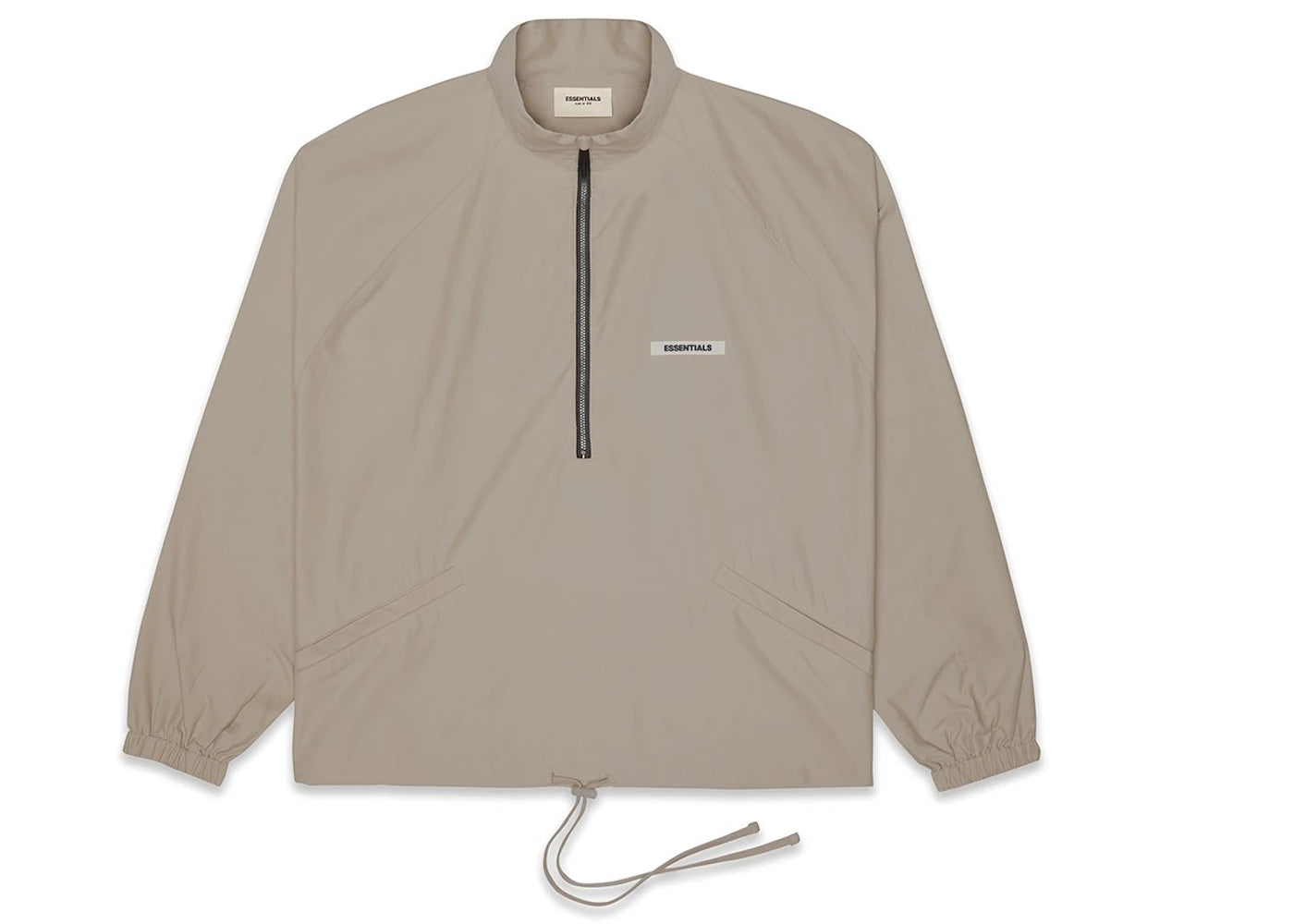 Fear of God Essentials Half-Zip Track Jacket Taupe