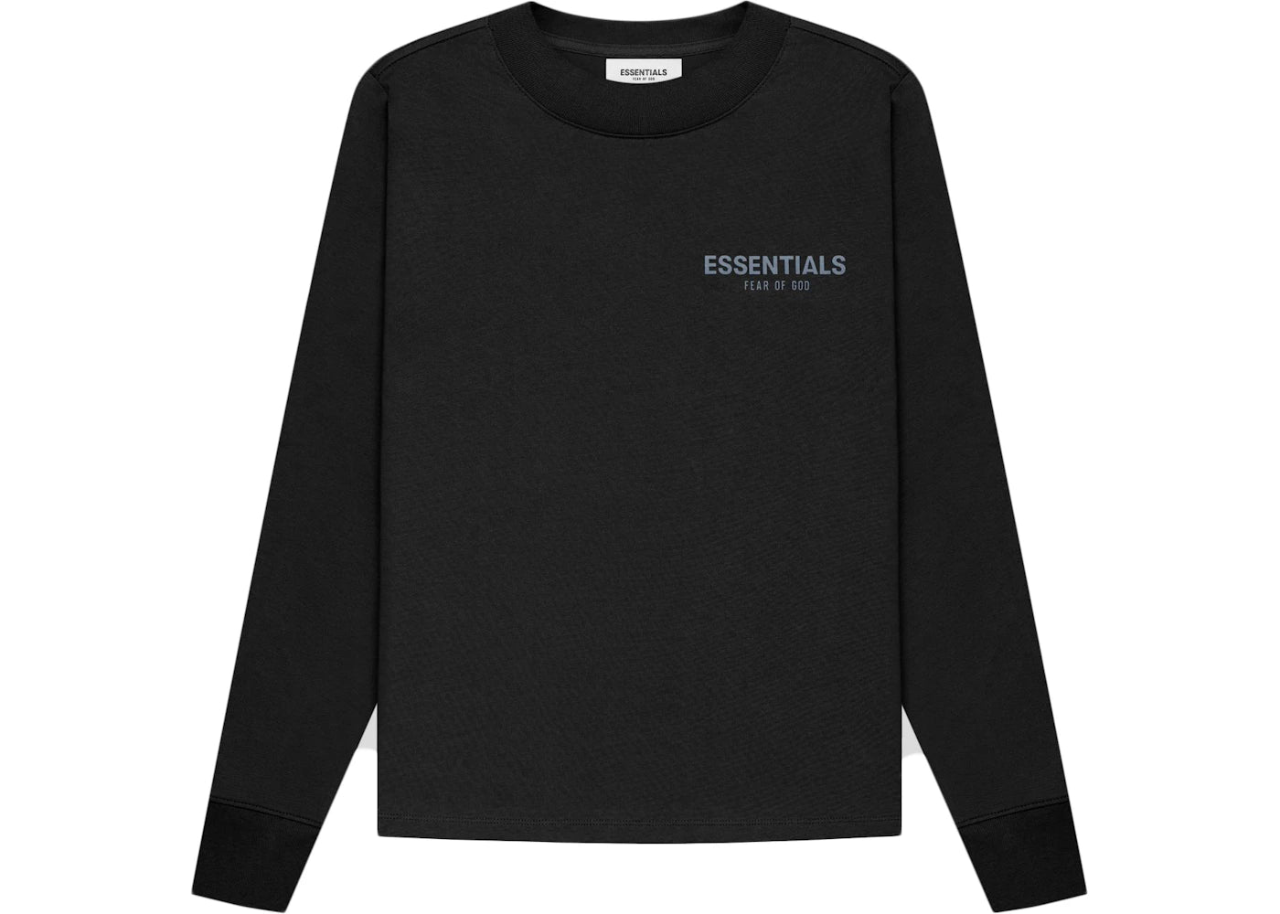 Fear of God Essentials Kids Long Sleeve T-shirt Black/Stretch Limo