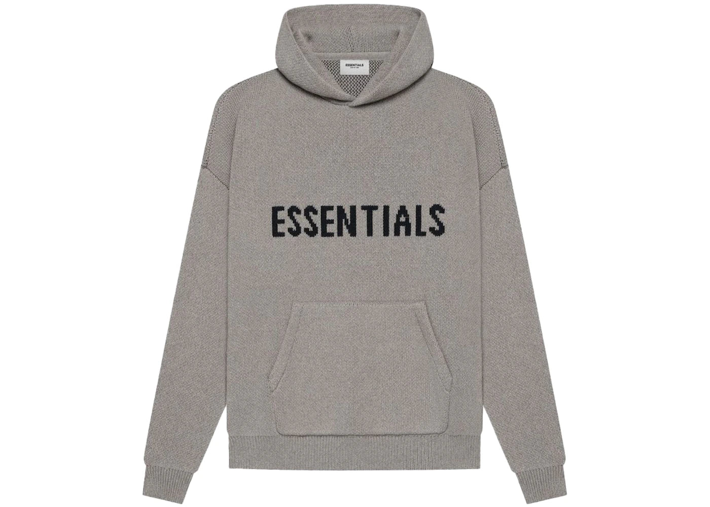 Fear of God Essentials Knit Pullover Hoodie (SS21) Dark Heather Oatmeal