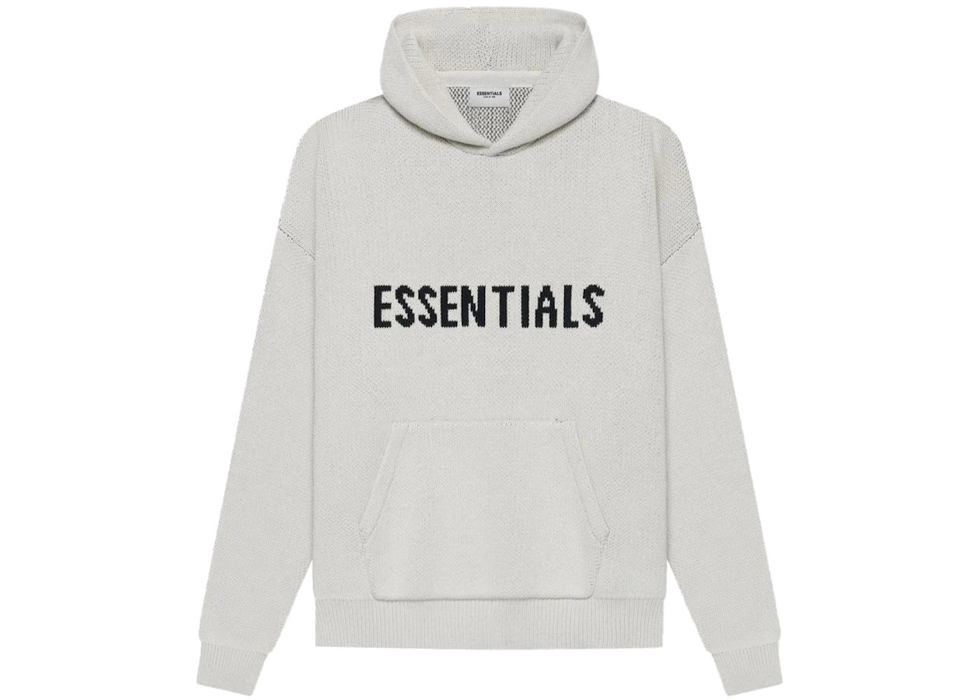 Fear of God Essentials Knit Pullover Hoodie (SS21) Light Heather Oatmeal