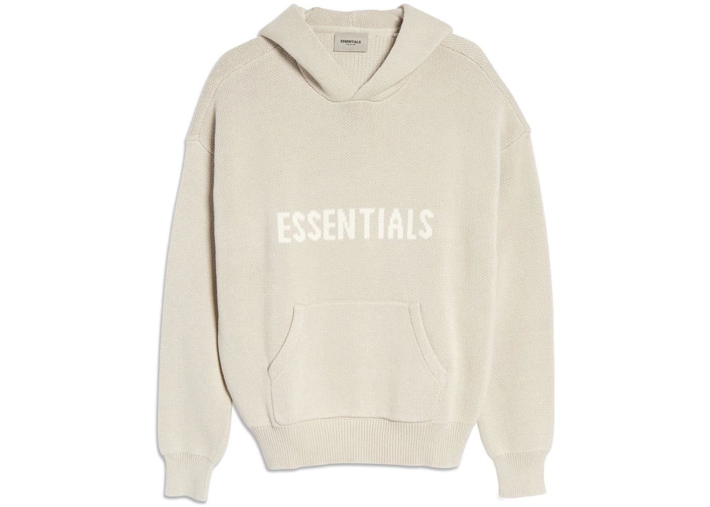 Fear of God Essentials Knit Pullover Hoodie (SS21) Stone/Oat