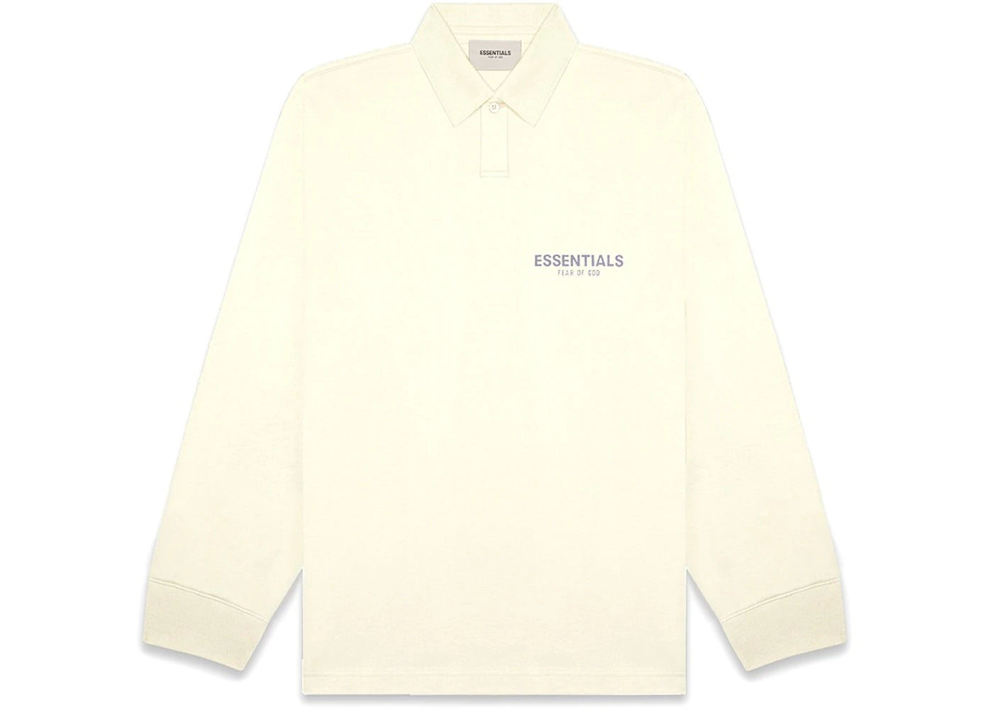 Fear of God Essentials Long Sleeve Boxy Polo Cream