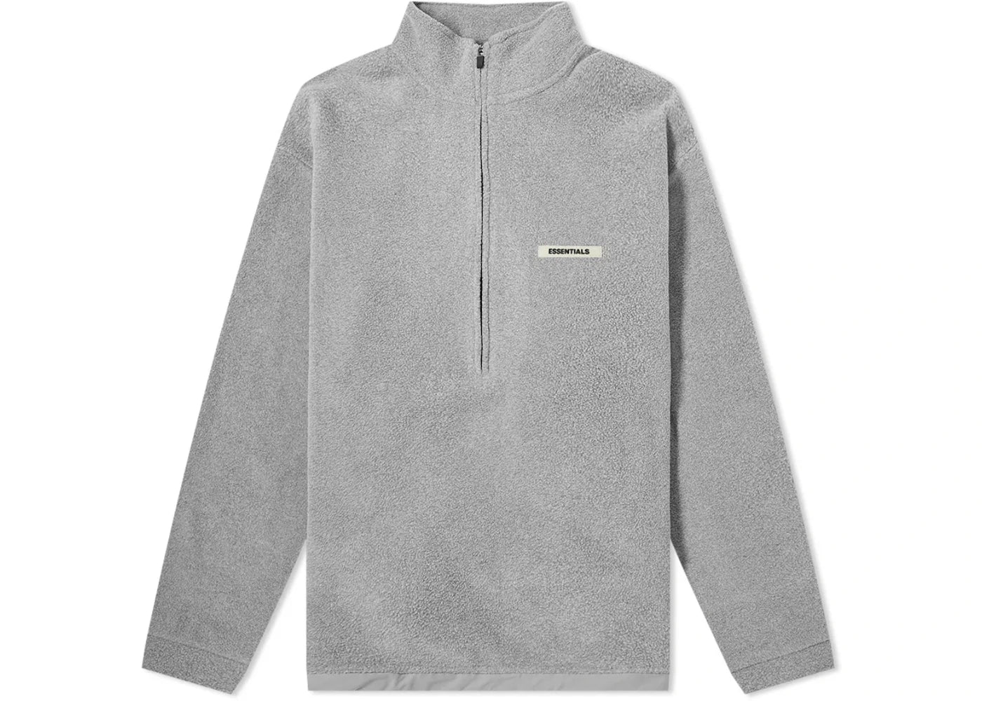 Fear of God Essentials Polar Fleece Half Zip Pullover Sweater Grey