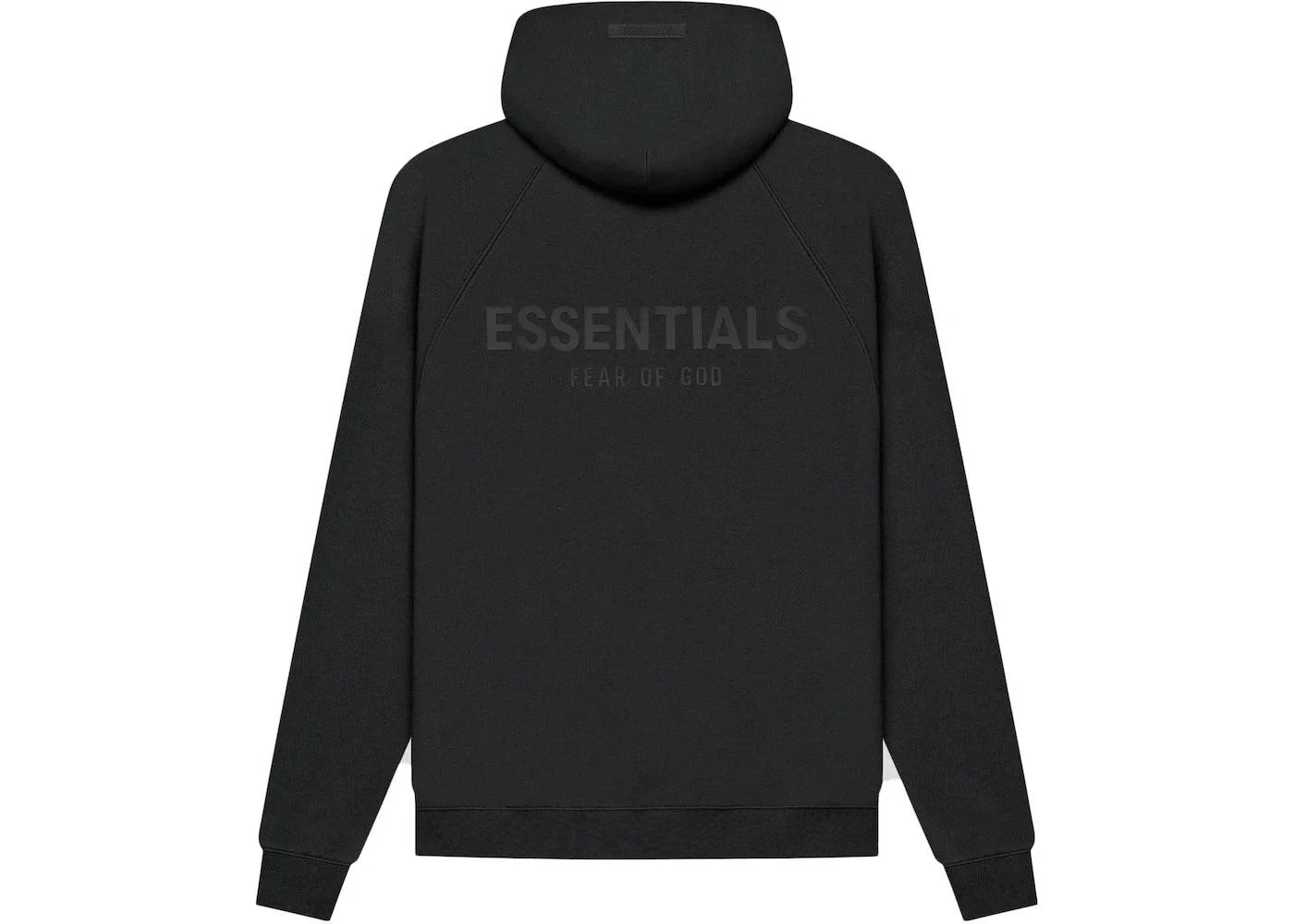 Fear of God Essentials Pull-Over Hoodie (SS21) Black/Stretch Limo ...