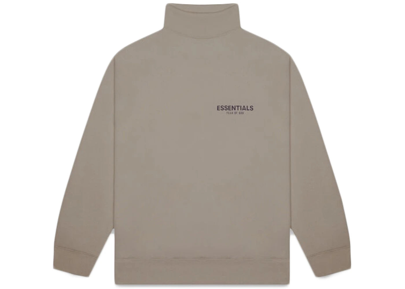 Fear of God Essentials Pull-Over Mockneck Sweatshirt Taupe