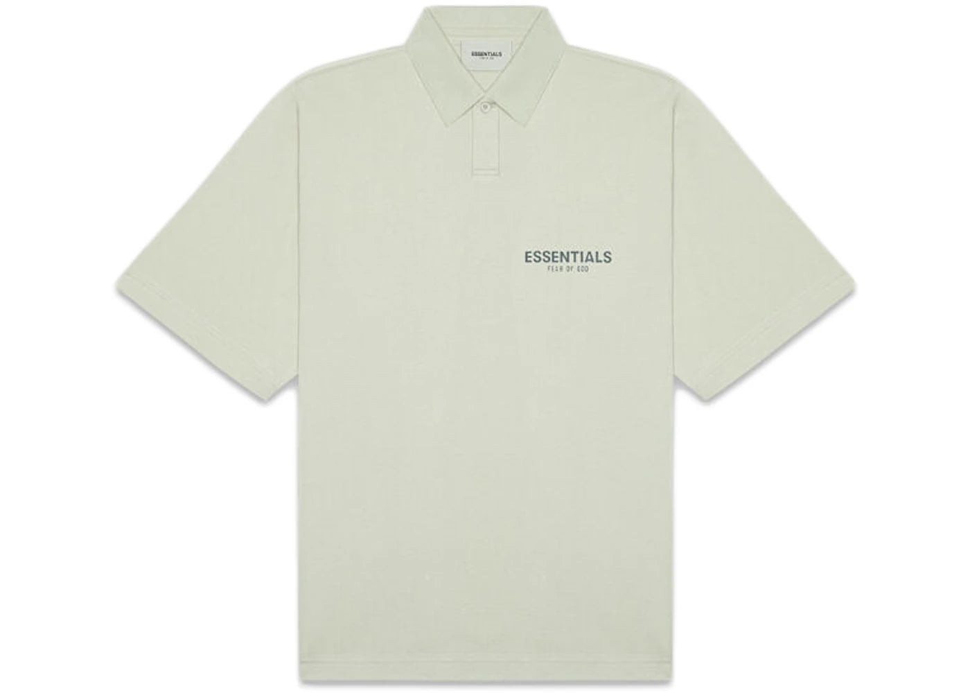 Fear of God Essentials Short Sleeve Boxy Polo Alfalfa Sage