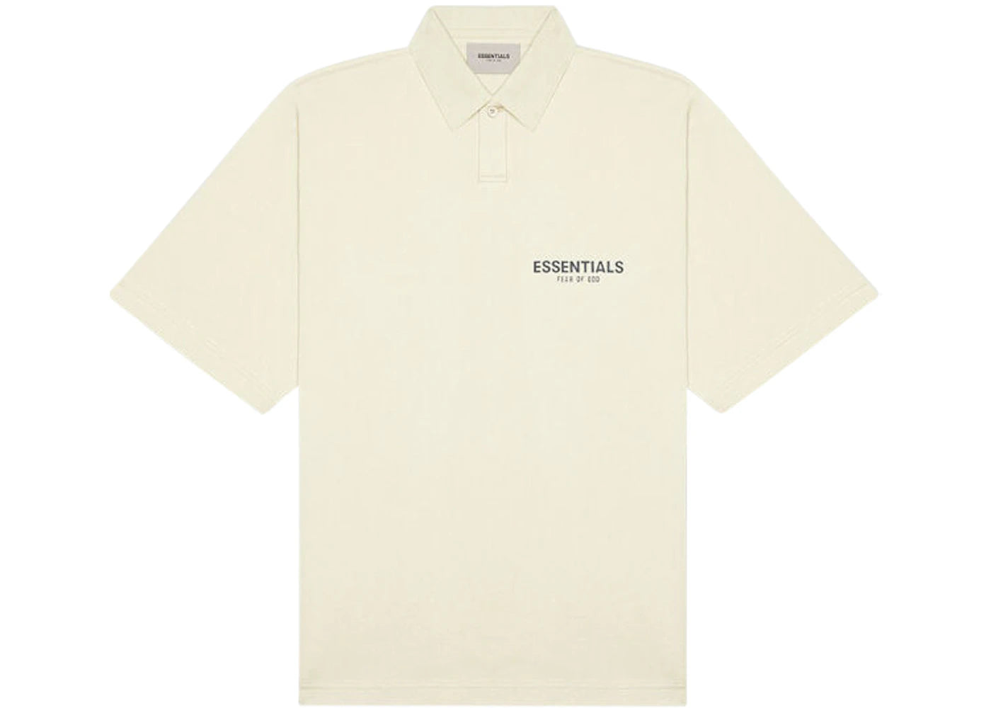 Fear of God Essentials Short Sleeve Boxy Polo Buttercream