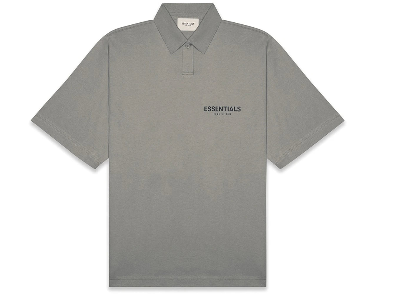 Fear of God Essentials Short Sleeve Boxy Polo Cement