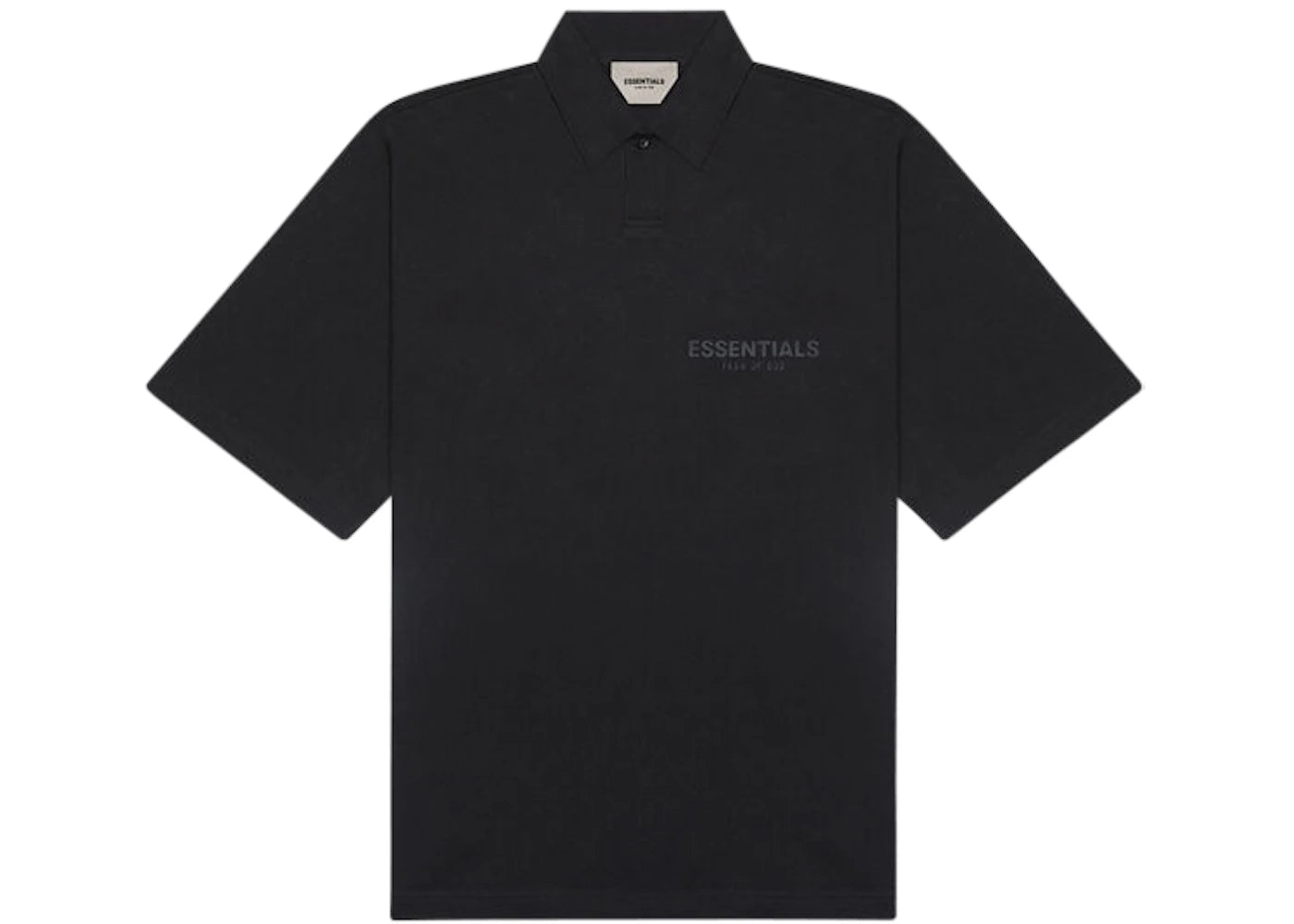 Fear of God Essentials Short Sleeve Boxy Polo Dark Slate/Stretch Limo/Black