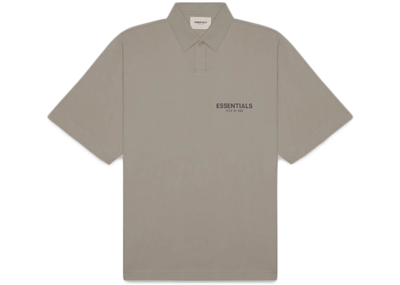 Fear of God Essentials Short Sleeve Boxy Polo Taupe