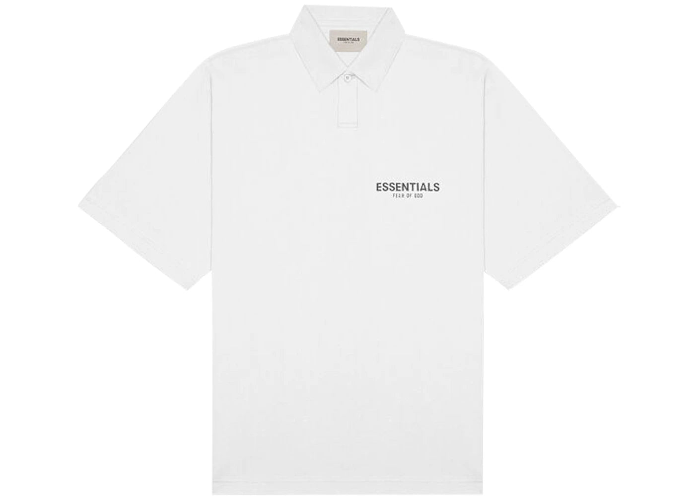 Fear of God Essentials Short Sleeve Boxy Polo White