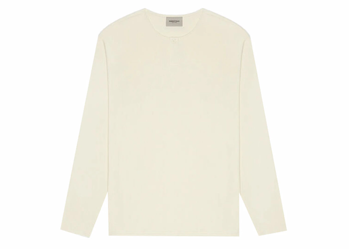 Fear of God Essentials Thermal Longsleeve Henley T-shirt Cream