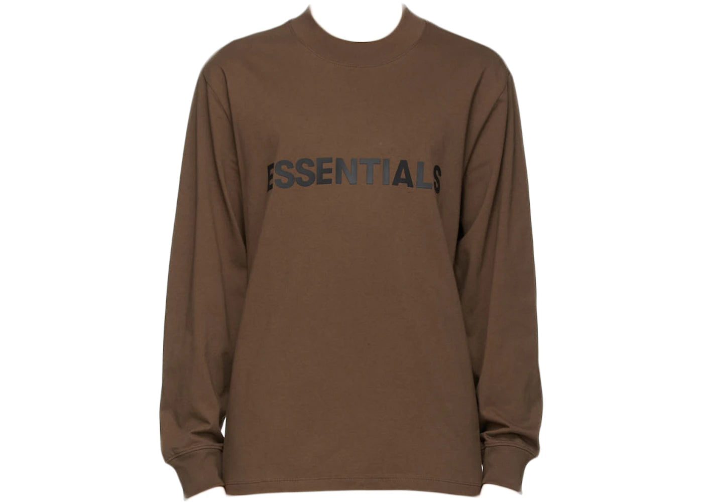 Fear of God Essentials x SSENSE Boxy Long Sleeve T-Shirt Applique Logo Rain Drum