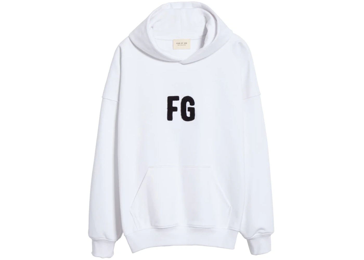 Fear of God Everyday 'FG' Logo Pullover Hoodie White/Black