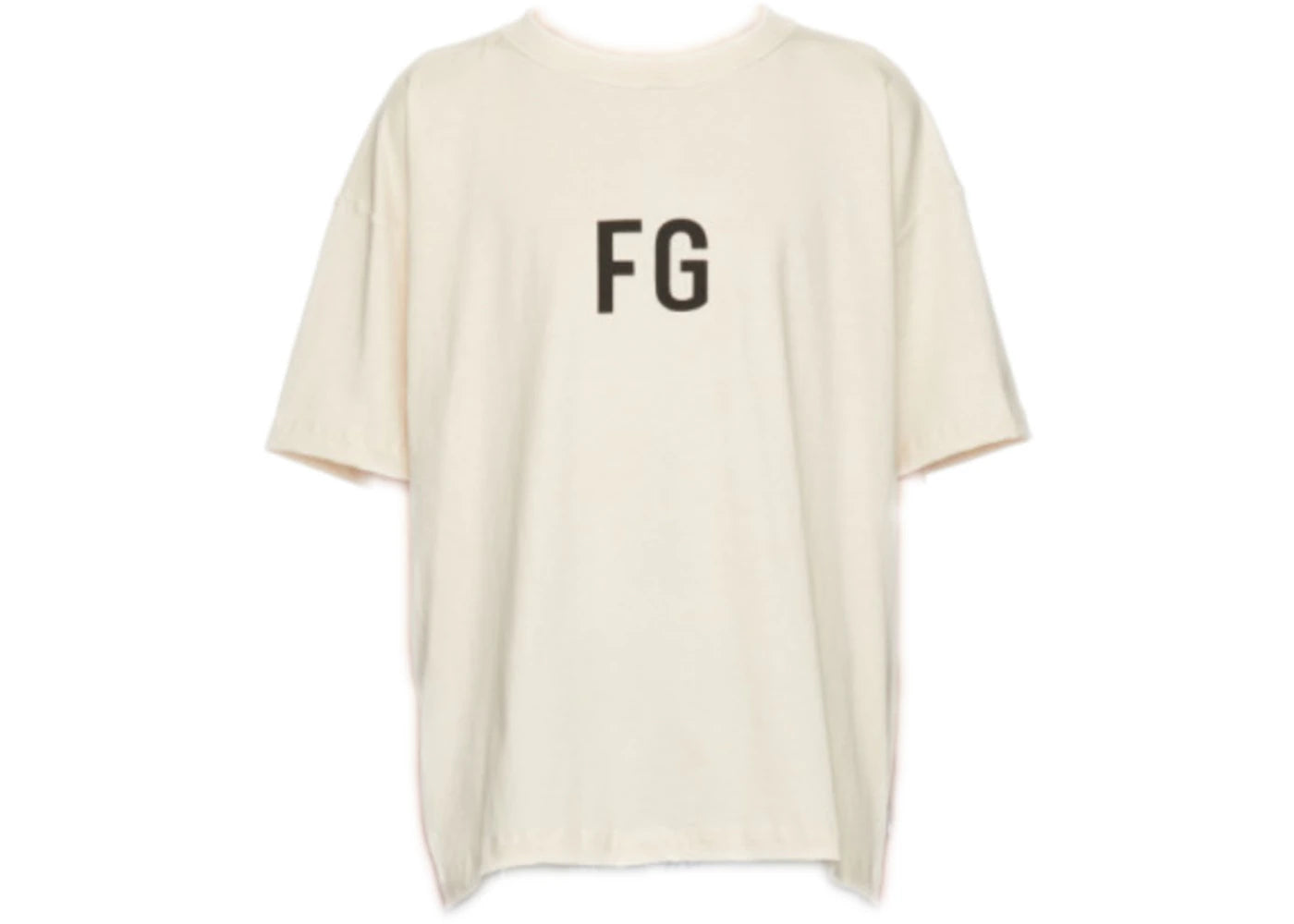 Fear of God FG' Logo T-shirt Cream/Black