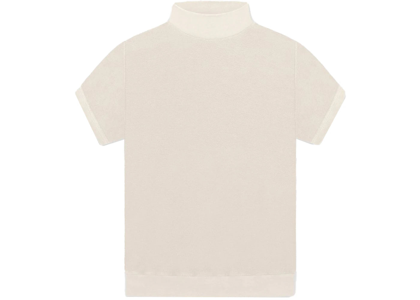 Fear of God Inside Out Mock Neck Sweatshirt Concrete White