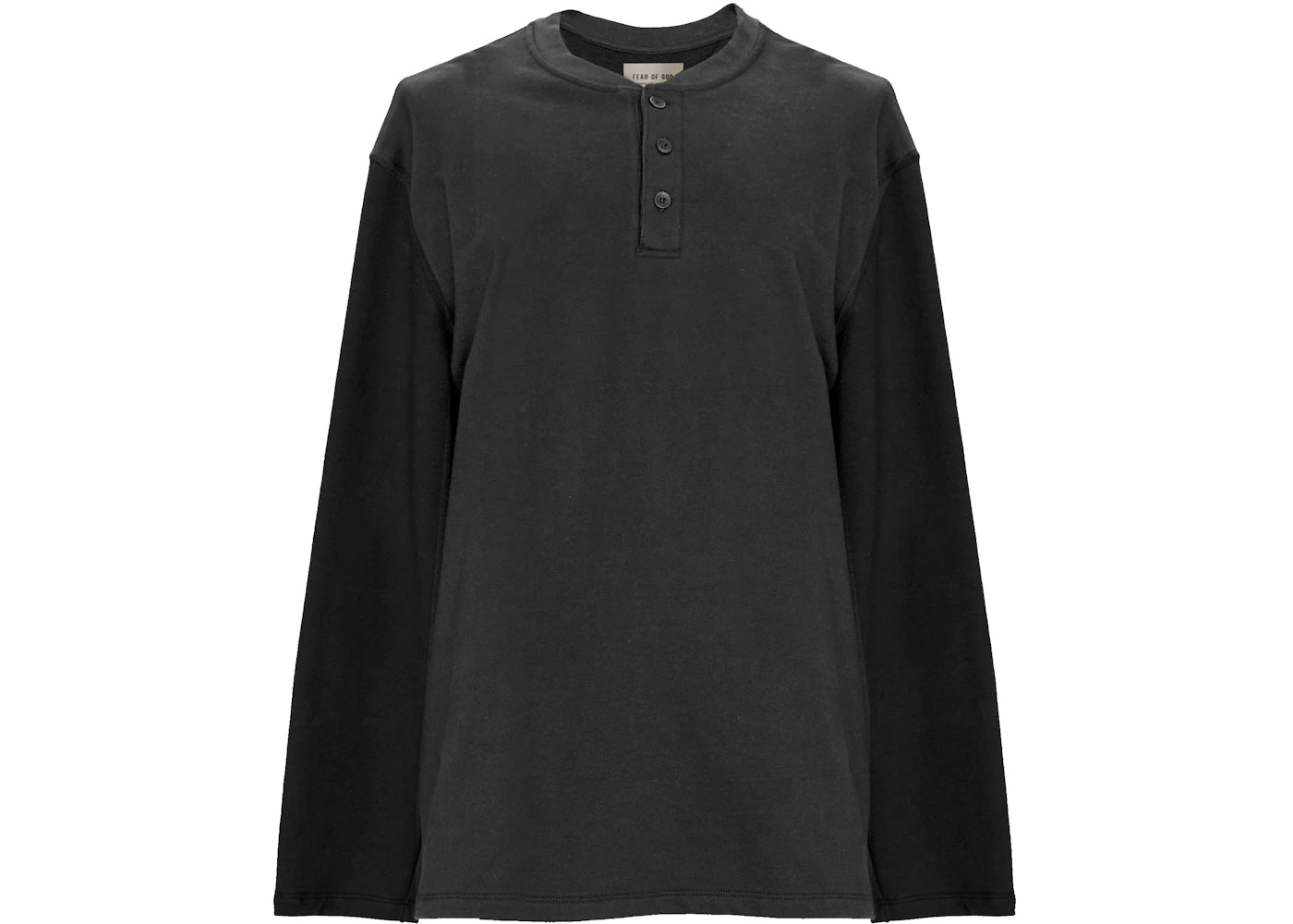 Fear of God L/S Henley T-shirt Black