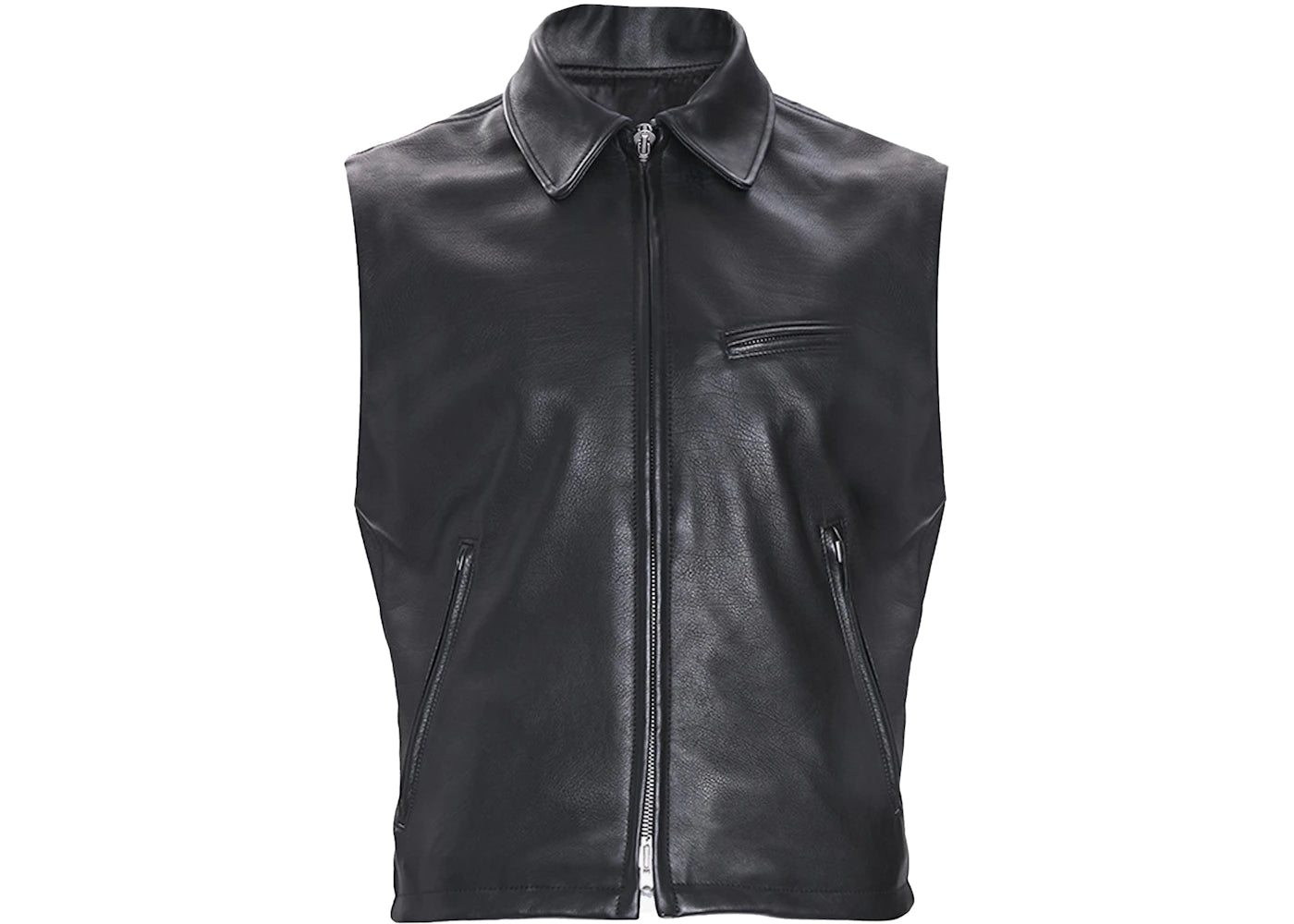 Fear of God Leather Biker Vest Black