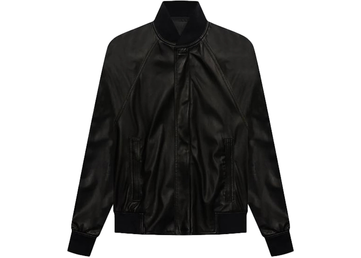 Fear of God Leather Bomber Jacket Black