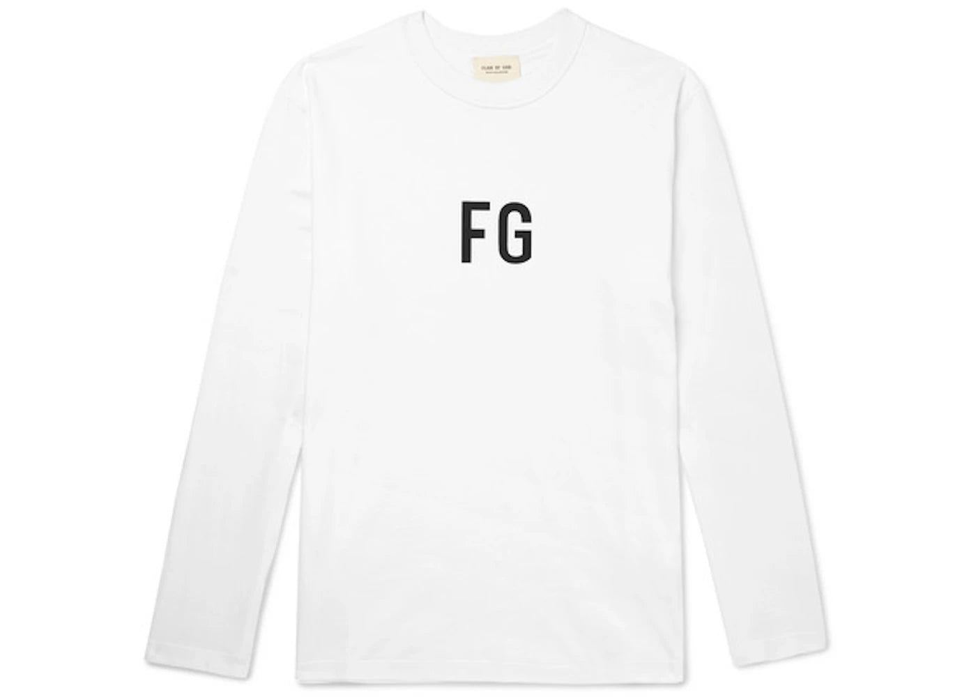 Fear of God Long Sleeve 'FG' T-shirt White/Black