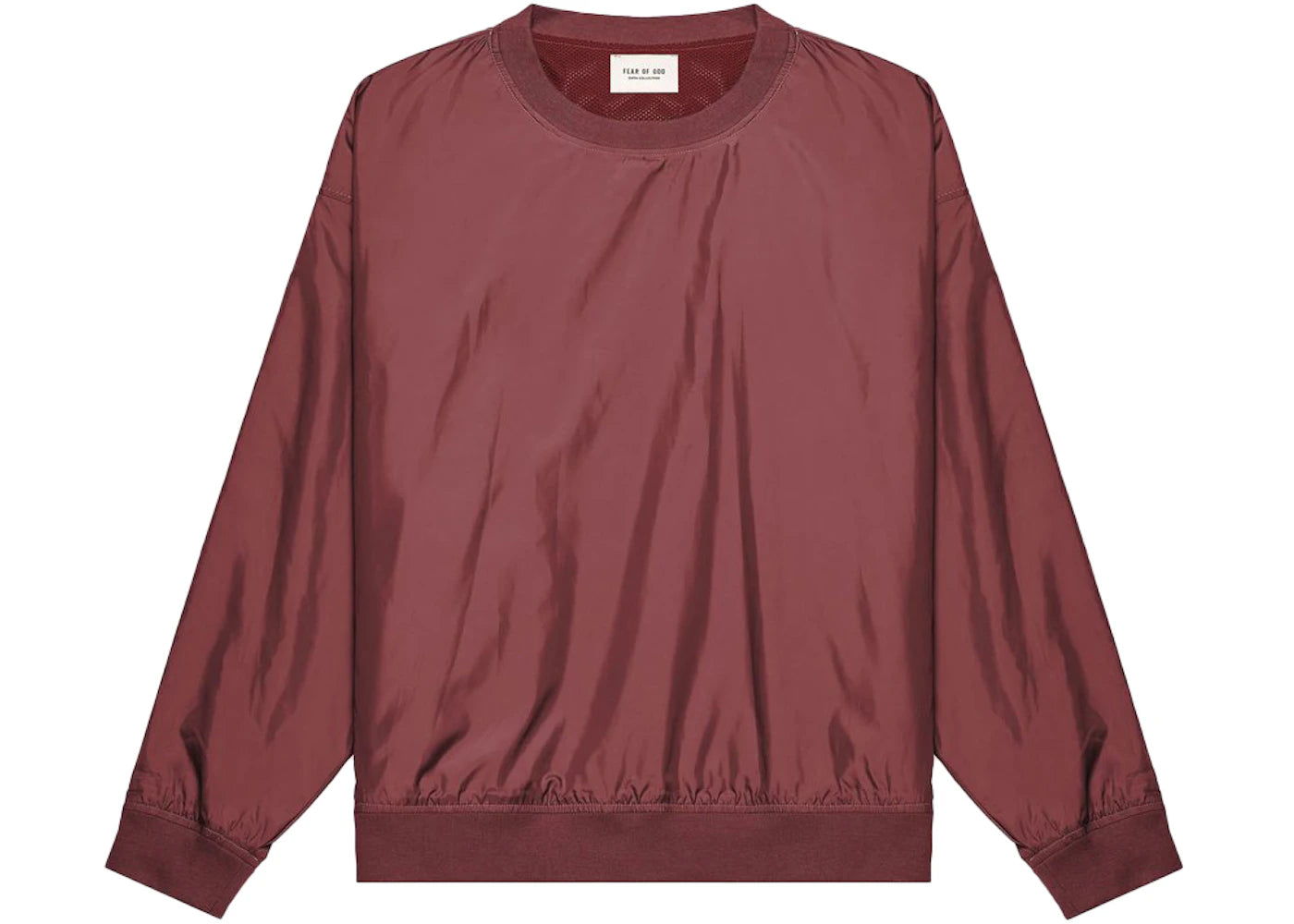 Fear of God Nylon Crewneck Sweatshirt Merlot