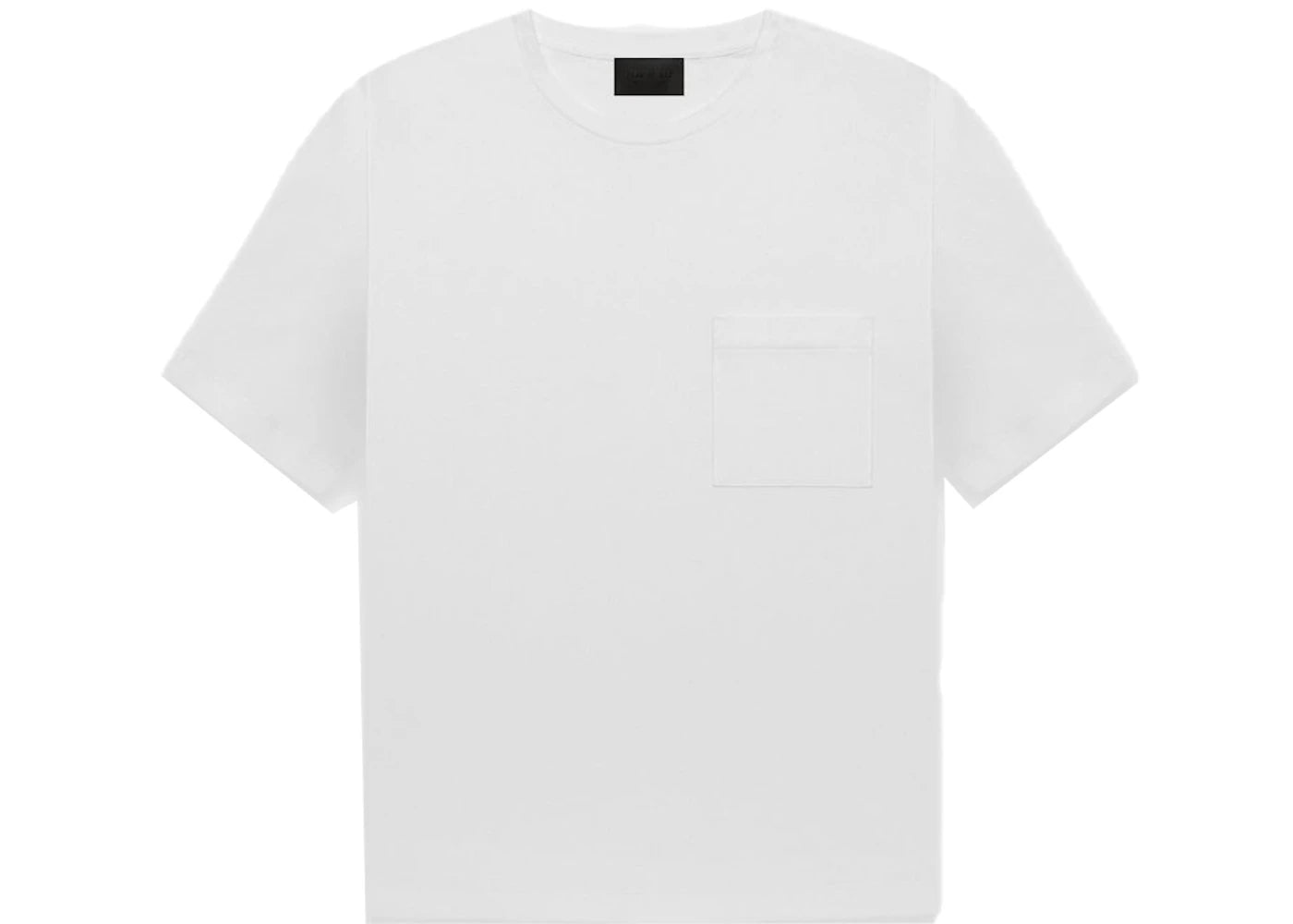 Fear of God Pique Pocket Tee Concrete White