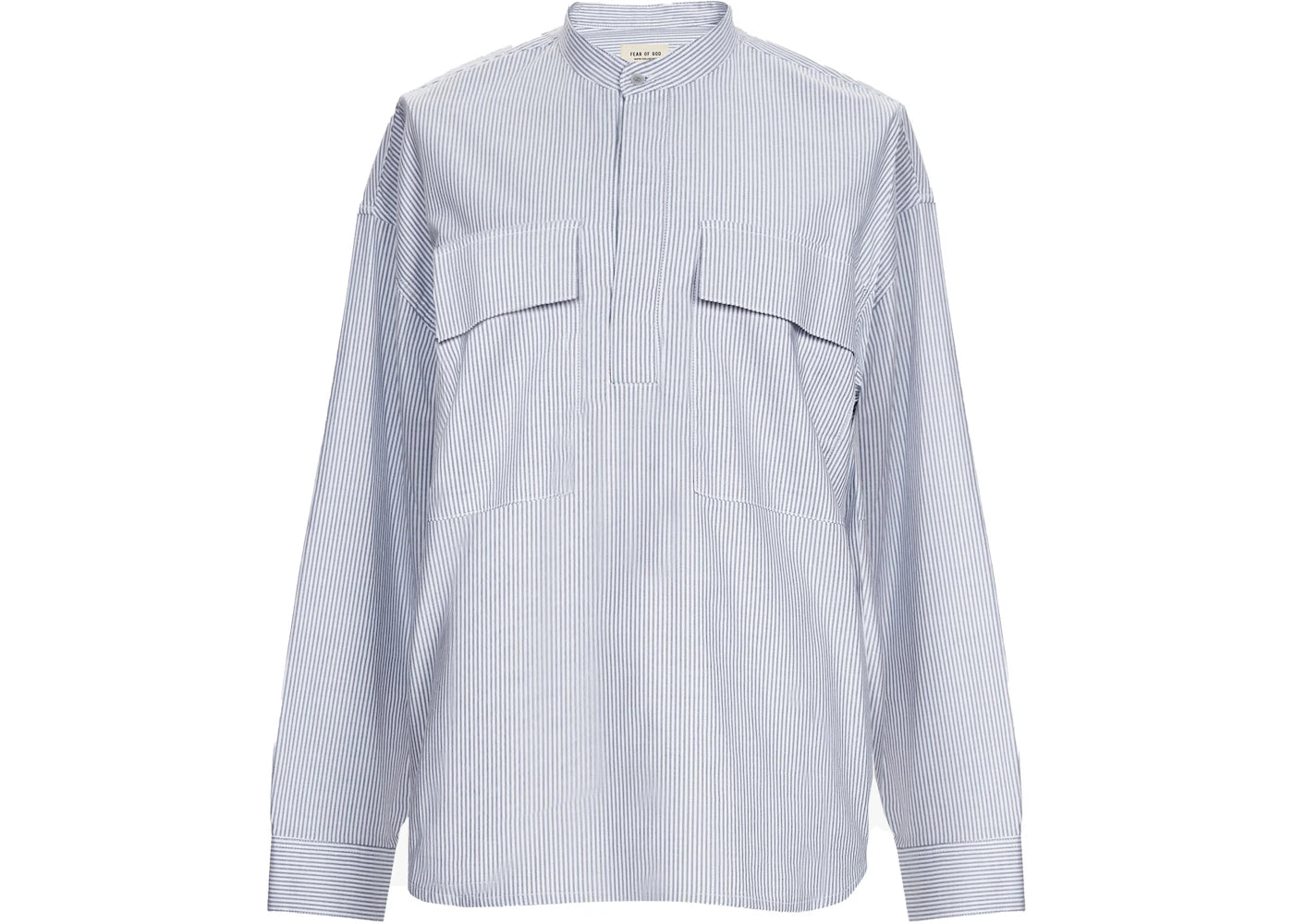 Fear of God Pullover Henley Grey Stripe