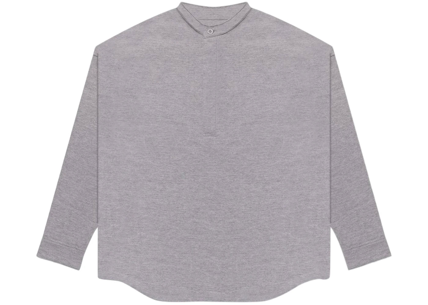 FEAR OF GOD Pullover Henley Shirt Heather Grey