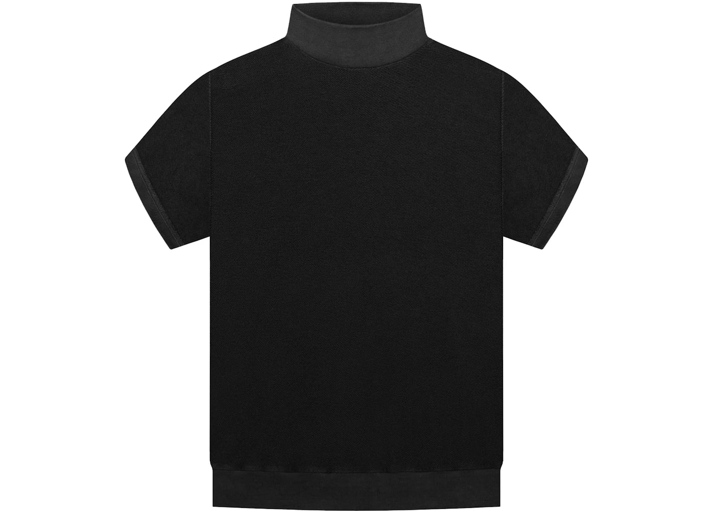 Fear of God Seventh Collection Inside Out Mock Neck Sweatshirt Black