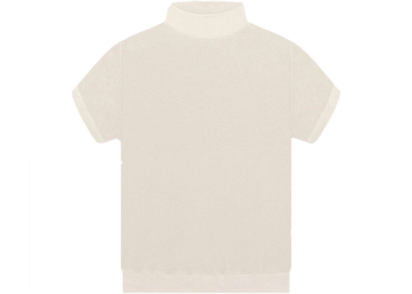 Fear of God Seventh Collection Inside Out Mock Neck Sweatshirt Concrete White