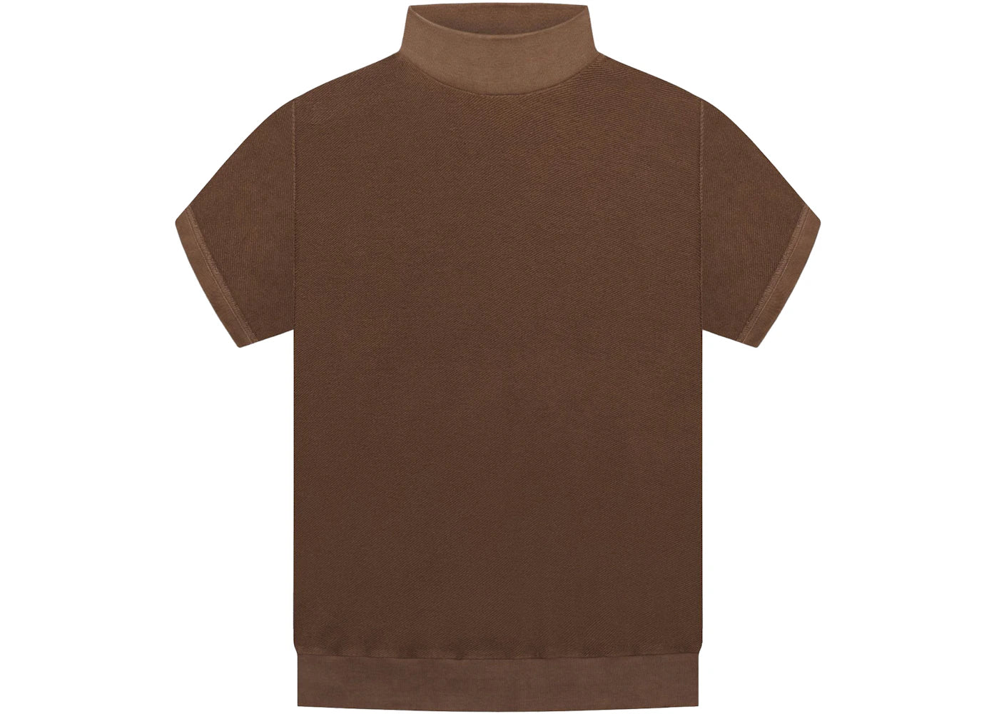 Fear of God Seventh Collection Inside Out Mock Neck Sweatshirt Mocha