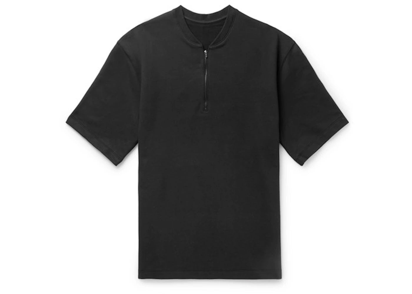 Fear of God Short Sleeve Half Zip Henley T-shirt Black