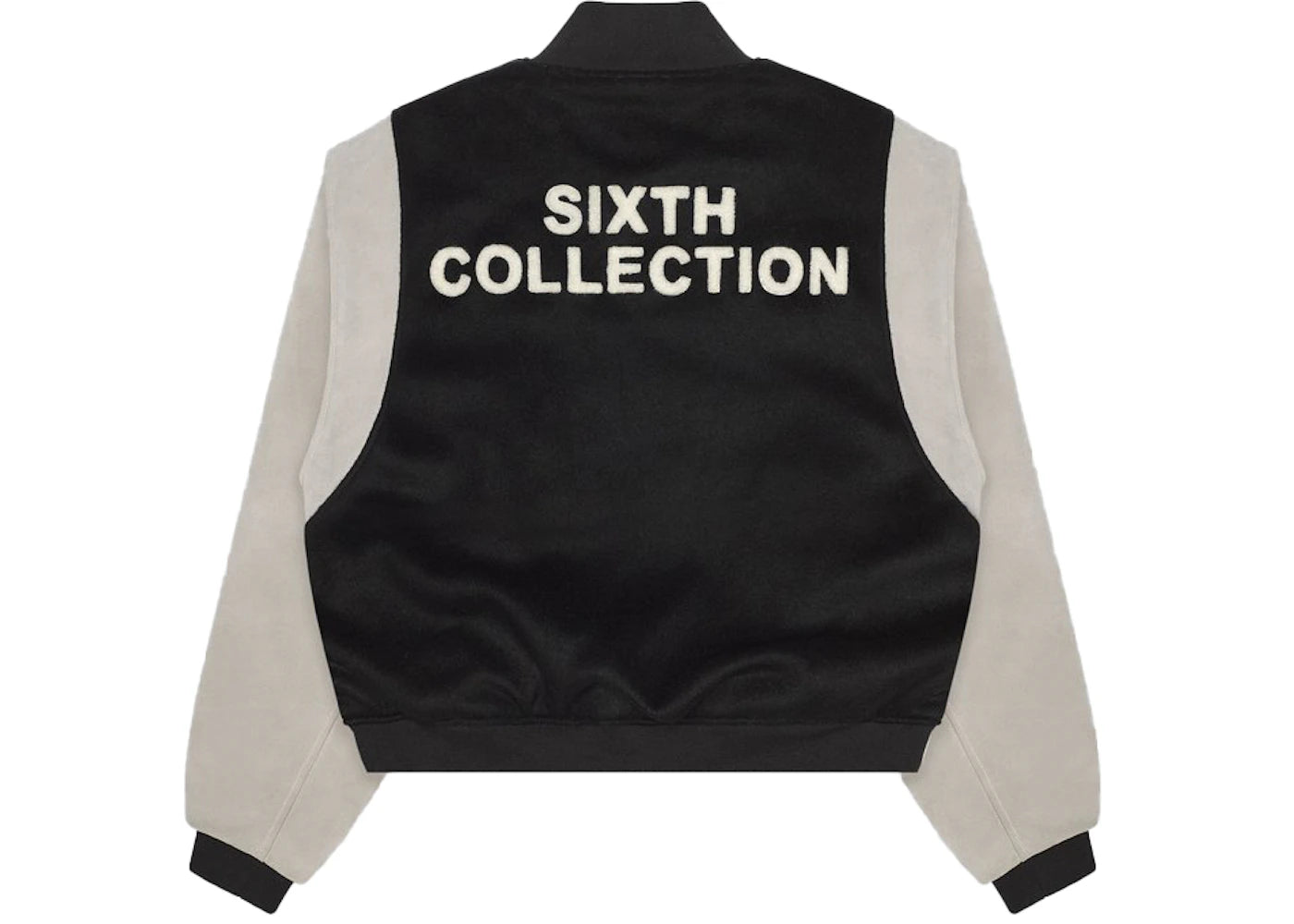 Fear of God Sixth Collection Paneled Varsity Jacket Black/Grey