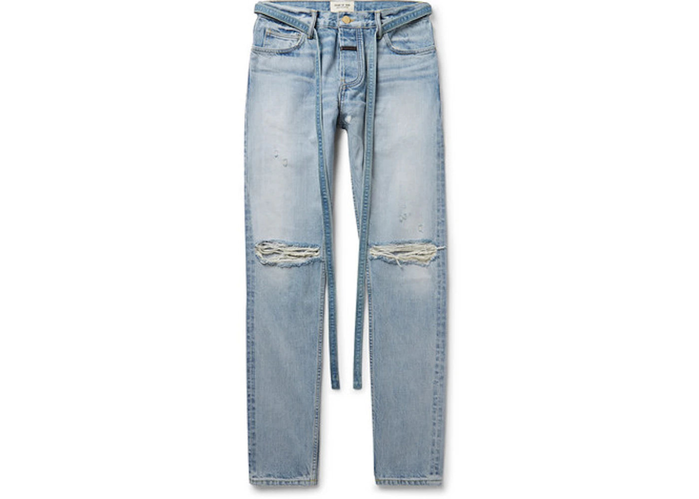 Fear of God Slim Fit Distressed Denim Jeans Indigo