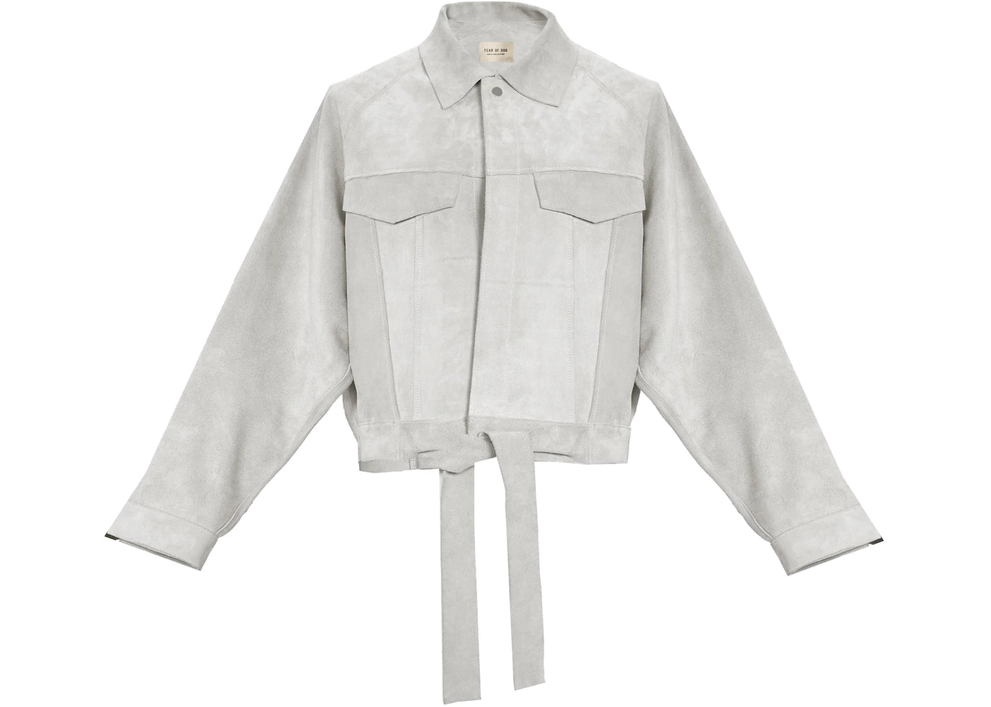 Fear of God Suede Trucker Jacket God Grey