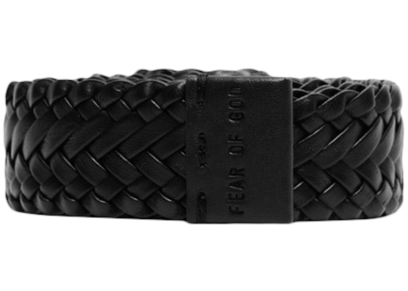 FEAR OF GOD x Ermenegildo Zegna Braided Leather Belt Black