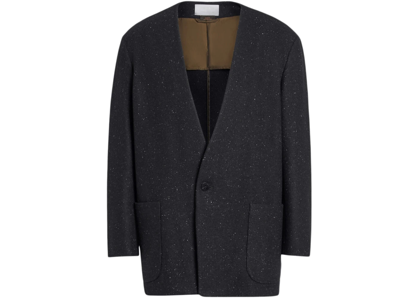 Fear of God x Ermenegildo Zegna Lapelless Wool Jacket Black