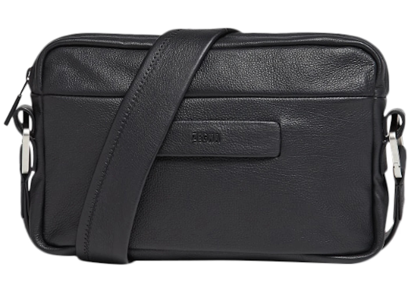 FEAR OF GOD x Ermenegildo Zegna Leather Crossbody Bag Black