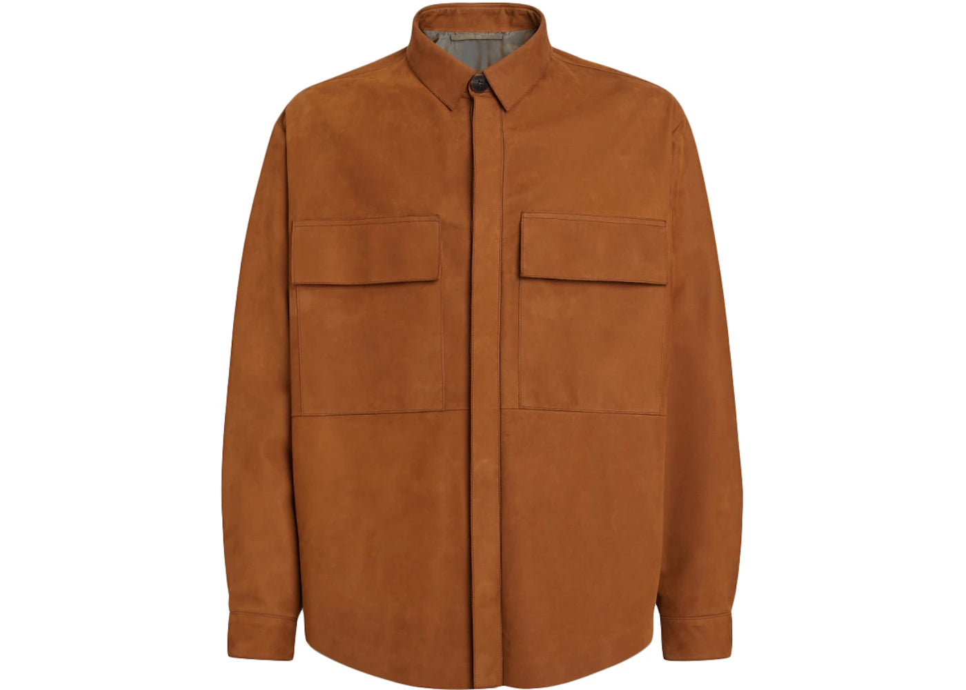 FEAR OF GOD x Ermenegildo Zegna Nubuck Overshirt Vicuna