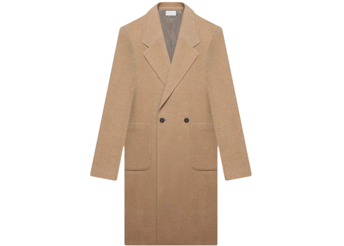 FEAR OF GOD x Ermenegildo Zegna Wool Double Breasted Coat Beige