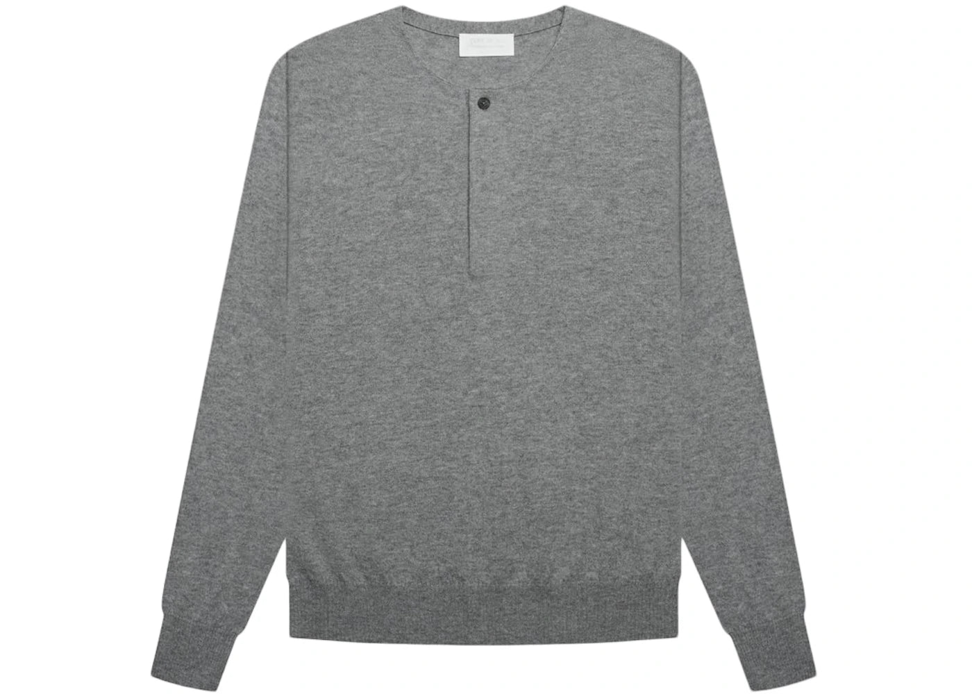 FEAR OF GOD x Ermenegildo Zegna Wool Knit Henley Sweater Grey