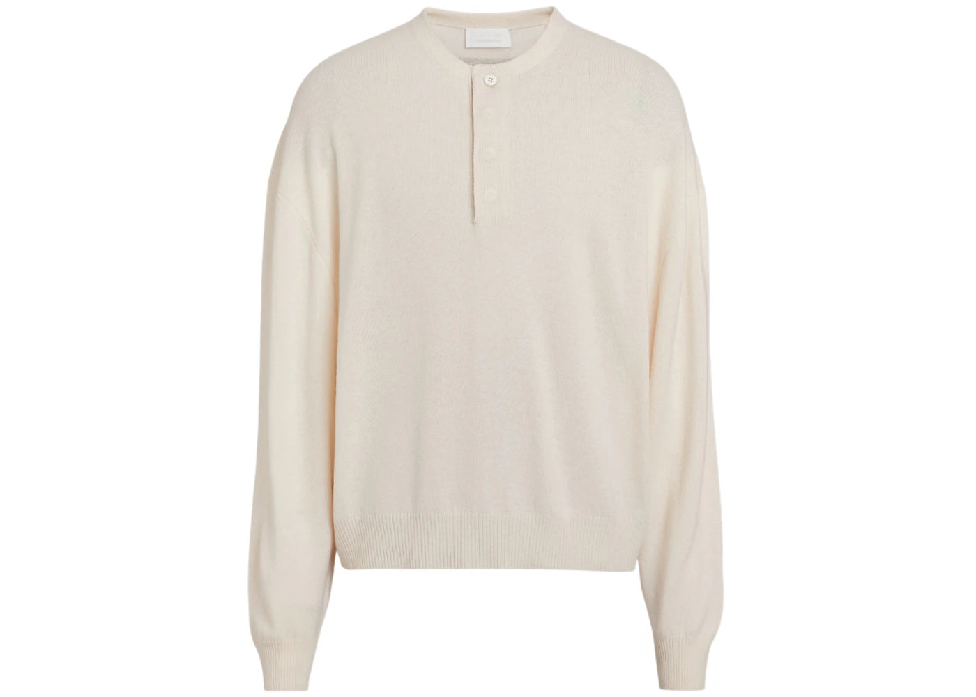 FEAR OF GOD x Ermenegildo Zegna Wool Knit Henley Sweater Off-White