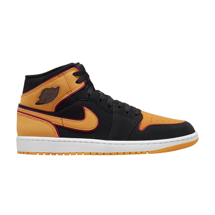 Jordan 1 Mid Fat Tongue Black Orange