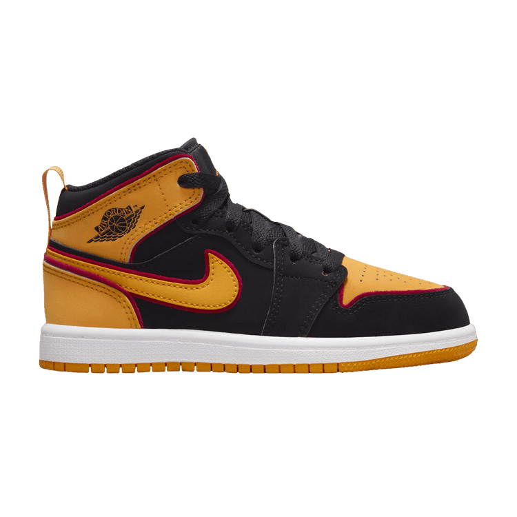 Jordan 1 Mid SE Black Vivid Orange (PS)