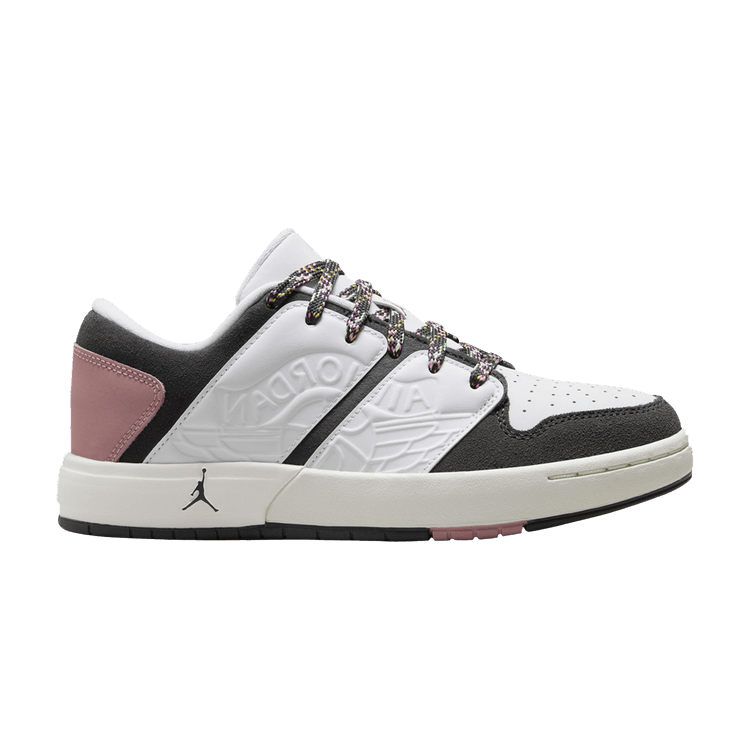 Jordan Nu Retro 1 Low White Red Stardust Saturn Gold Anthracite (GS)