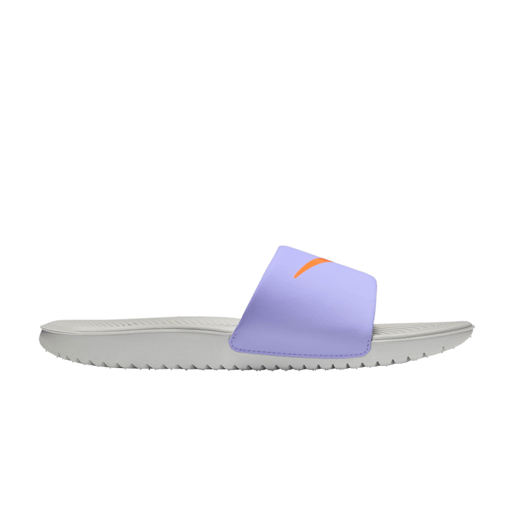 Nike Kawa Slide Purple Pulse Light Iron Ore Photon Dust Total Orange (GS)