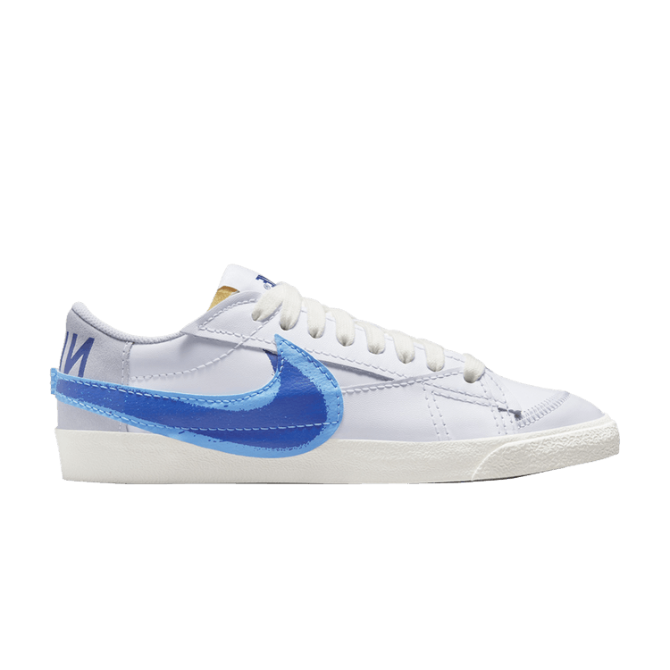 Nike Blazer Low 77 Jumbo Double Swoosh White University Blue