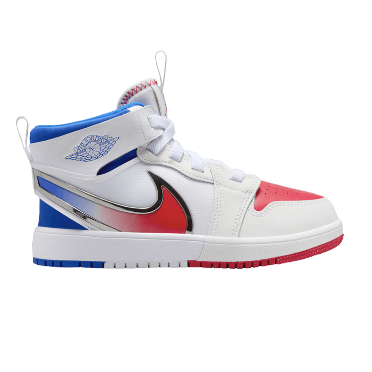 Jordan 1 Mid RM EasyOn White Racer Blue Siren Red (PS)