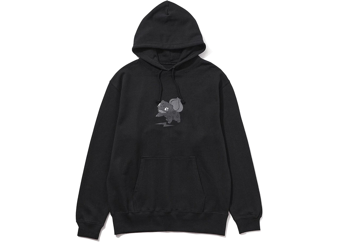 Fragment x Pokemon Bulbasaur Thunderbolt Project x Sequence Miyashita Park Front Print Hoodie Black
