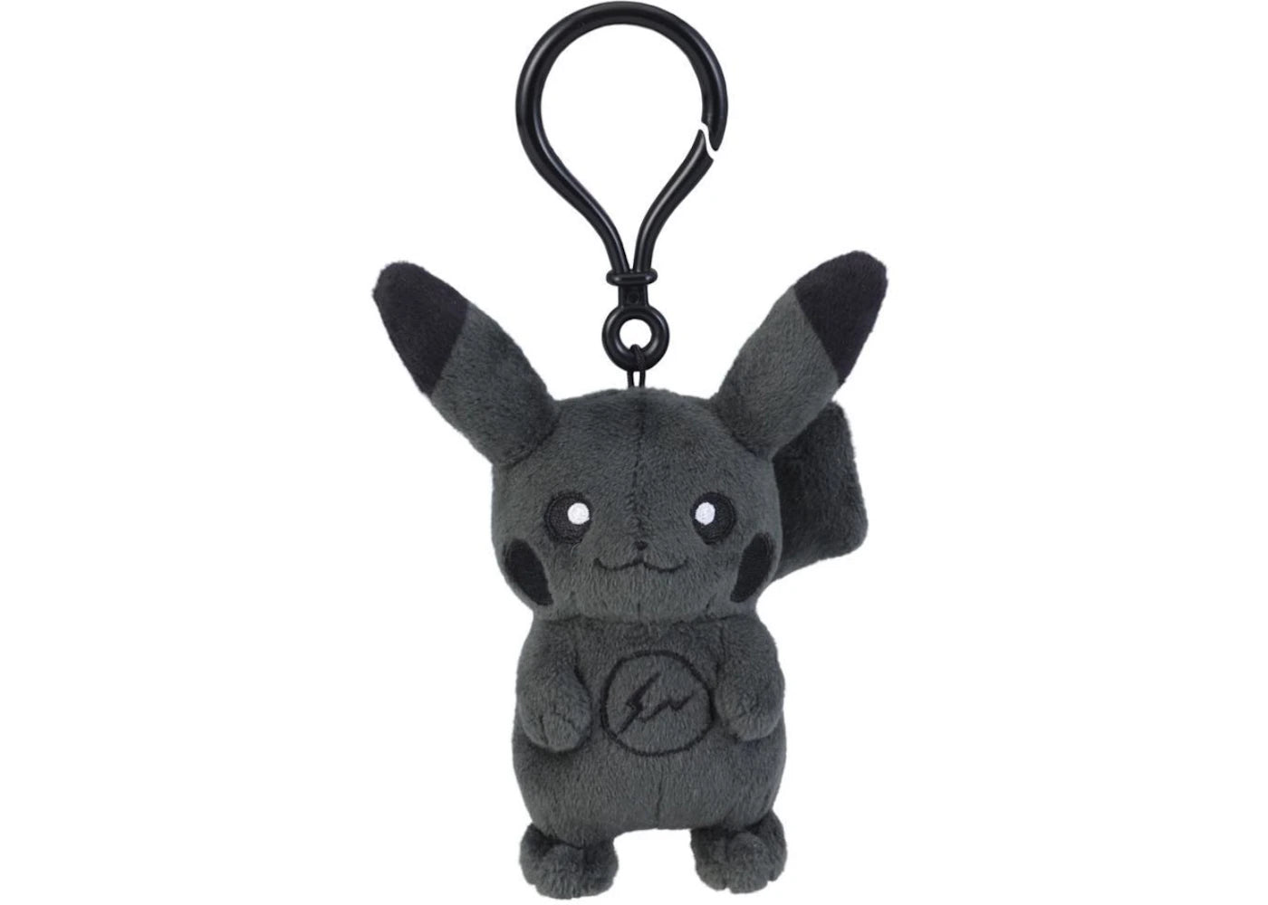 Fragment x Pokemon Pikachu P025 Thunderbolt Project Mascot Keychain Black/Grey